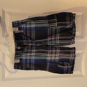 Levi's boys plaid cargo shorts size 8